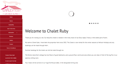 Desktop Screenshot of chalet-ruby.com