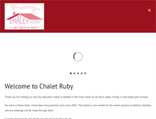 Tablet Screenshot of chalet-ruby.com